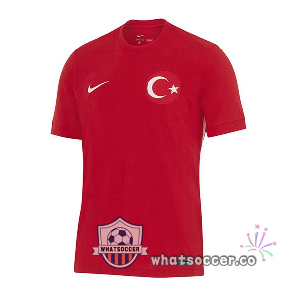 Turkey Away Soccer Jerseys Red 2024-2025
