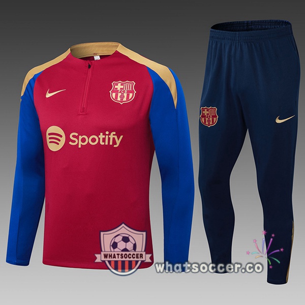 Tracksuit FC Barcelona Kids Blue Red 2024-2025