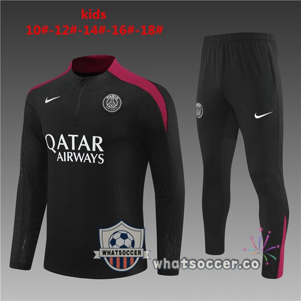 Tracksuit Paris PSG Kids Black 2024-2025