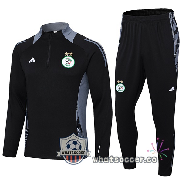 Tracksuit Algeria Black 2024-2025