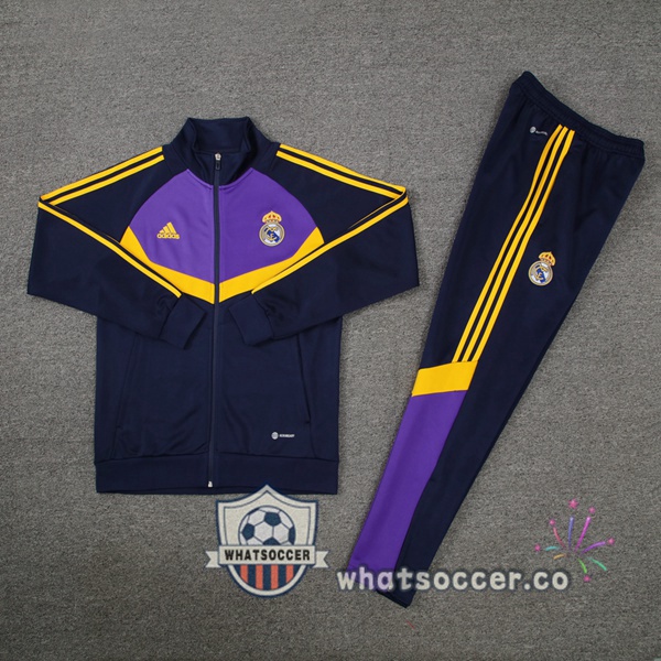 Training Jacket Real Madrid Blue Royal Purple 2024-2025