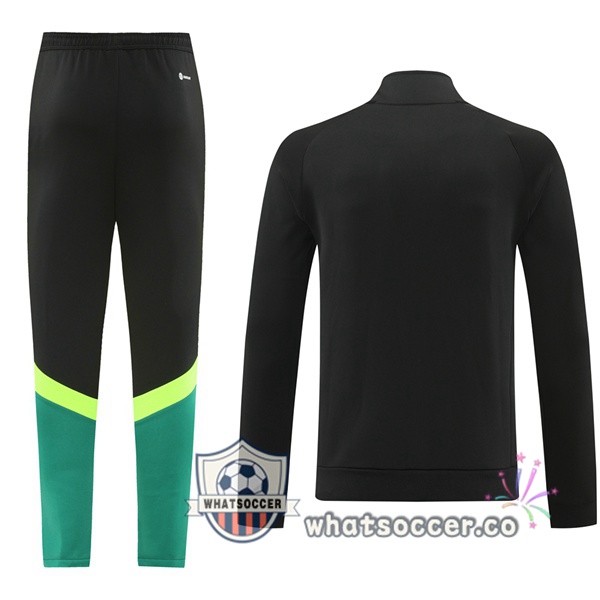 Training Jacket Manchester United Black Green 2024-2025