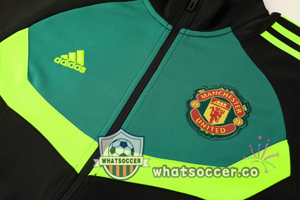 Training Jacket Manchester United Black Green 2024-2025