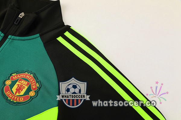 Training Jacket Manchester United Black Green 2024-2025