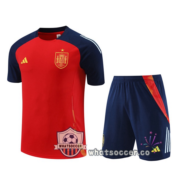 Spain Training T-Shirts + Shorts Red 2024-2025