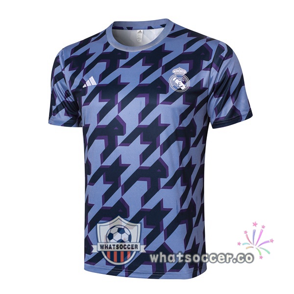 Real Madrid Training T-Shirts Black Blue 2024-2025