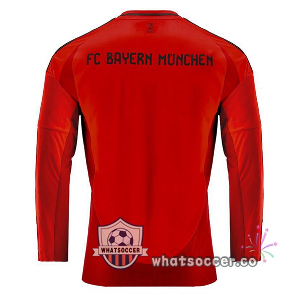 Bayern Munich Home Soccer Jerseys Long Sleeve Red 2024-2025