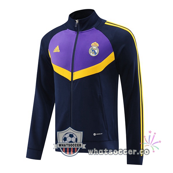 Soccer Jacket Real Madrid Blue Royal Purple 2024-2025