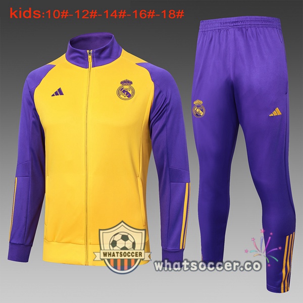 Training Jacket Real Madrid Kids Yellow 2024-2025