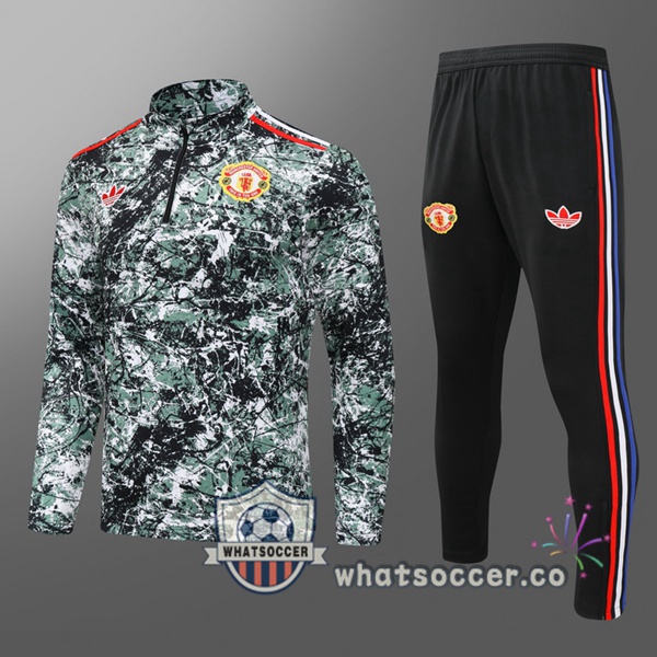 Tracksuit Manchester United Kids Green 2024-2025