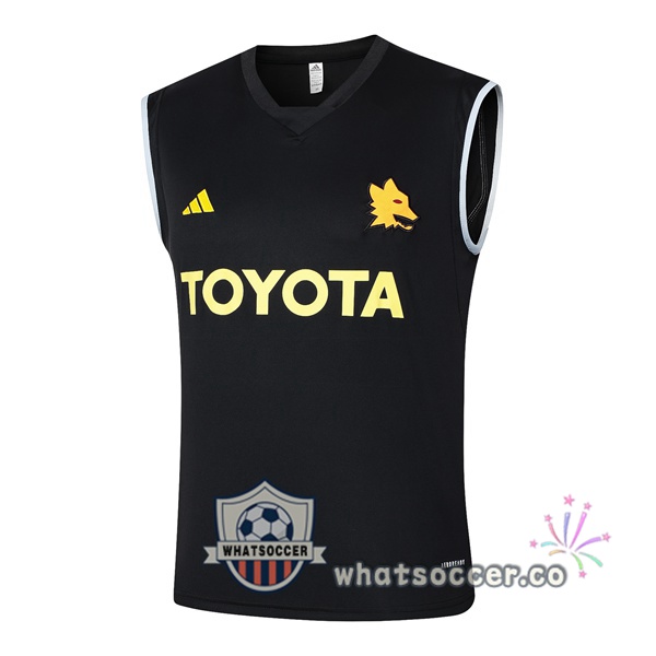 AS Roma Soccer Vest Black 2024-2025