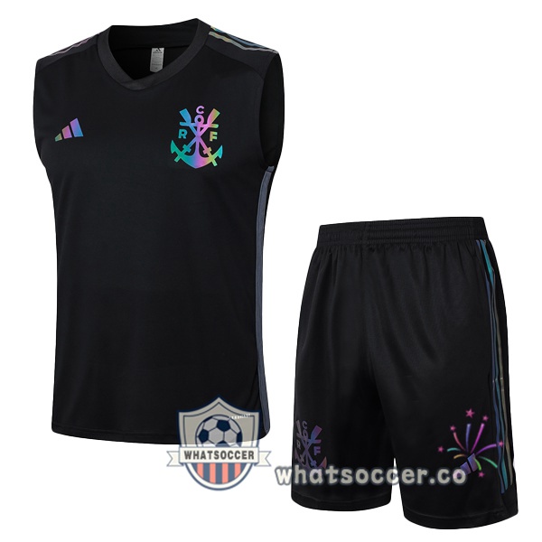 Flamengo Soccer Vest + Shorts Black 2024-2025