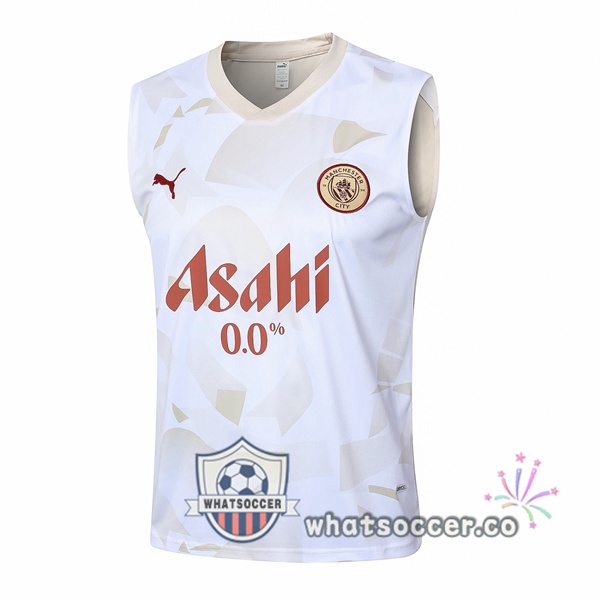 Manchester City Soccer Vest White 2024-2025