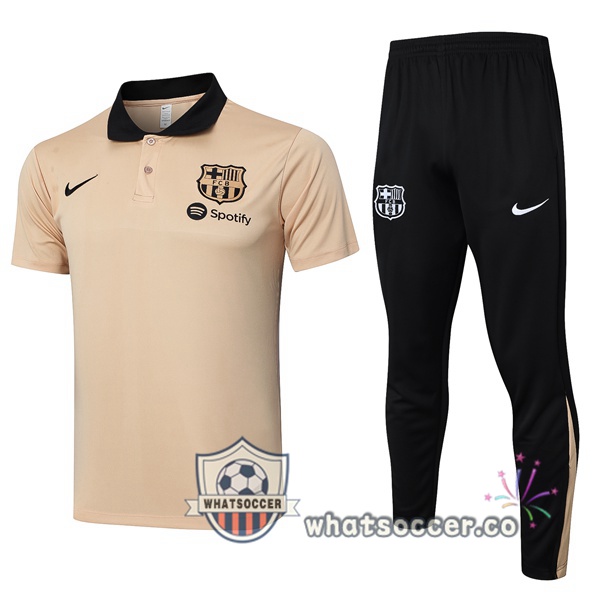 Training Polo FC Barcelona + Pants Yellow 2024-2025
