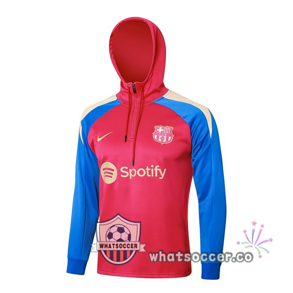 Hooded Sweatshirt FC Barcelona Red 2024-2025