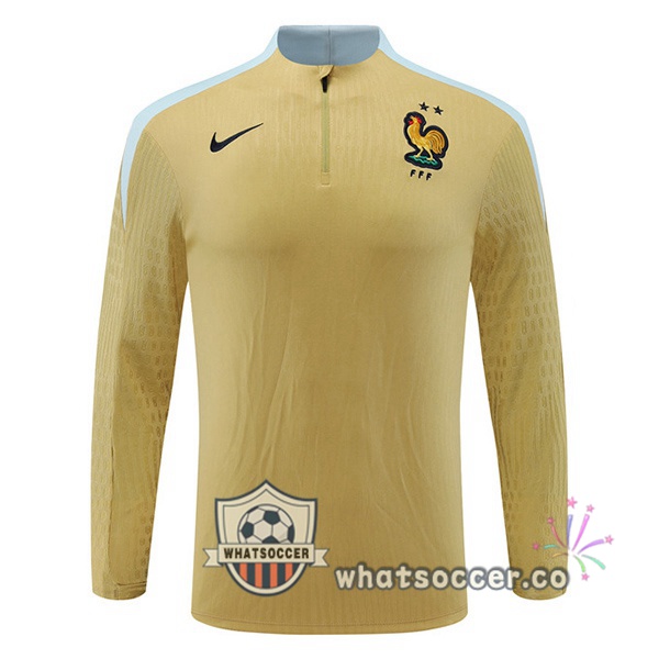 Soccer Sweater France Yellow 2024-2025