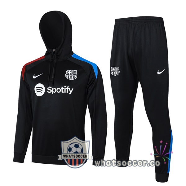 Tracksuit - Hooded FC Barcelona Black 2024-2025