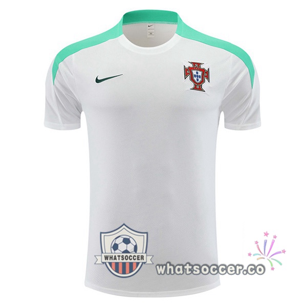 Portugal Training T-Shirts White 2024-2025