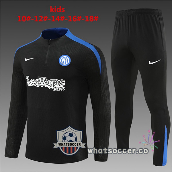 Tracksuit Inter Milan Kids Black 2024-2025