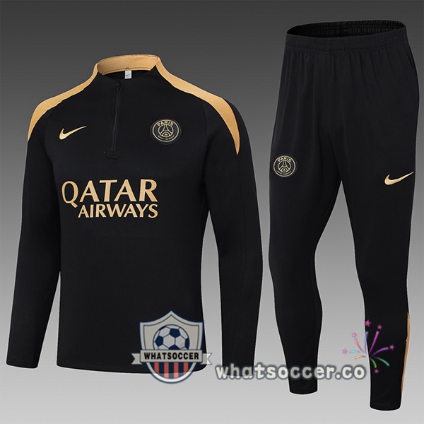 Tracksuit Paris PSG Kids Black 2024-2025
