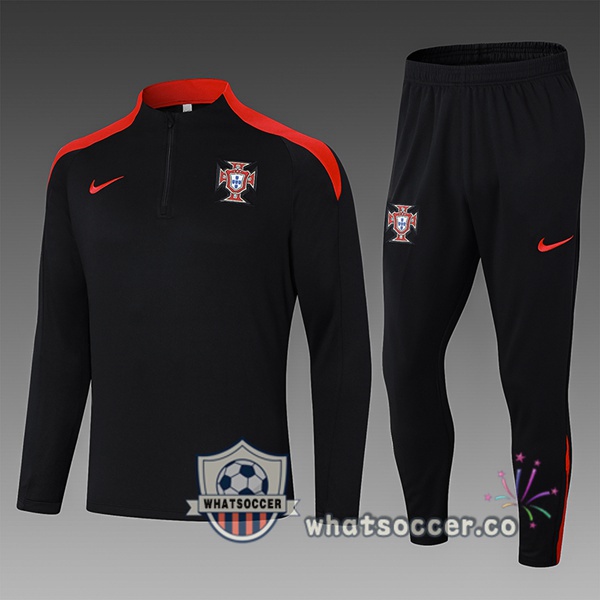 Tracksuit Portugal Kids Black 2024-2025