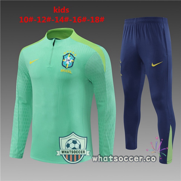 Tracksuit Brazil Kids Green 2024-2025