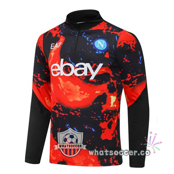 Soccer Sweater SSC Napoli Red Black 2024-2025