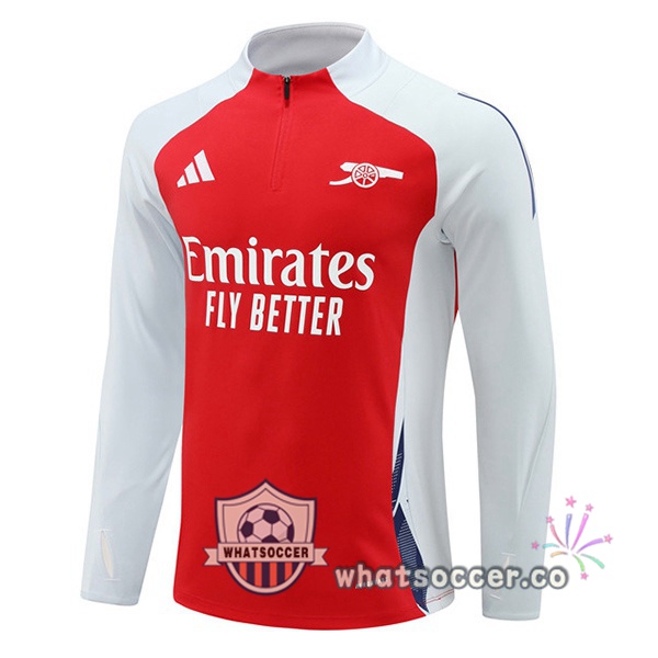 Soccer Sweater Arsenal Red White 2024-2025