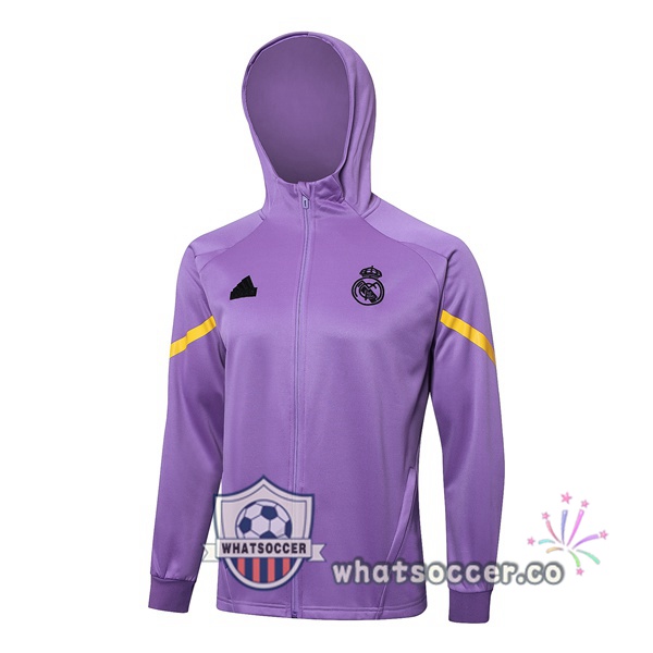 Hooded Sweatshirt Real Madrid Purple 2024-2025