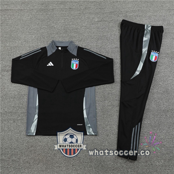Tracksuit Italy Black 2024-2025