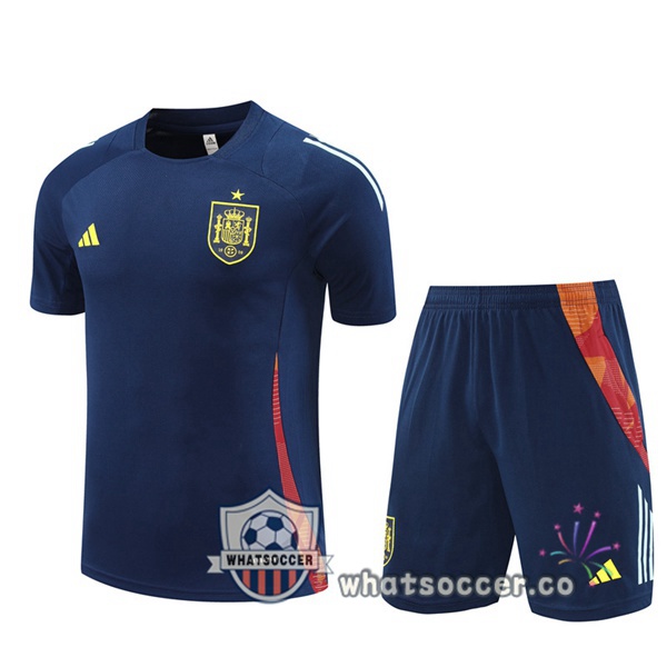 Spain Training T-Shirts + Shorts Blue Royal 2024-2025