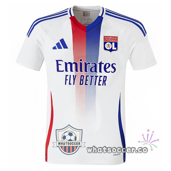 Olympique Lyonnais Home Soccer Jerseys White 2024-2025