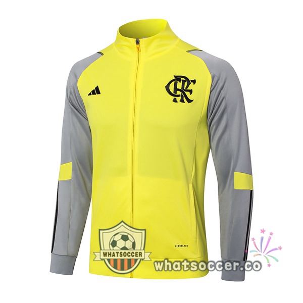 Soccer Jacket Flamengo Yellow 2024-2025