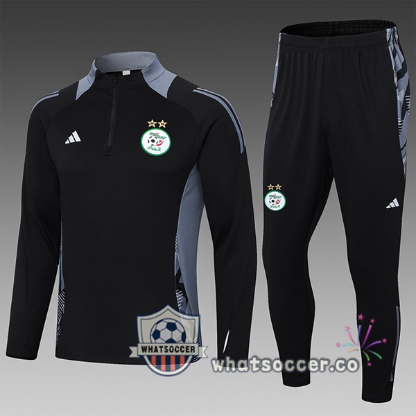 Tracksuit Algeria Kids Black 2024-2025