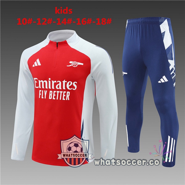 Tracksuit Arsenal Kids Red White 2024-2025