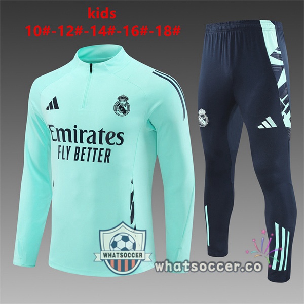 Tracksuit Real Madrid Kids Green 2024-2025