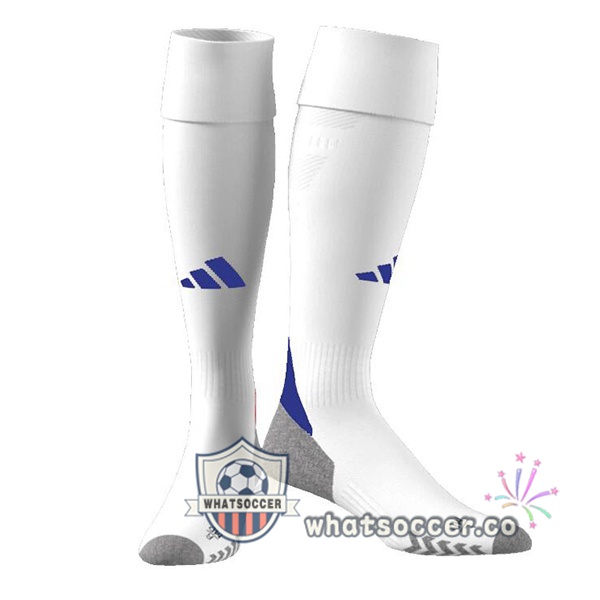 OL Home Soccer Socks White 2024-2025