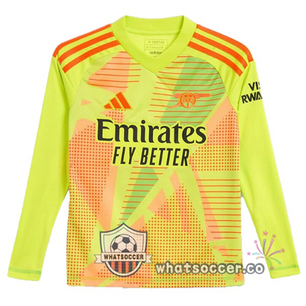 Arsenal Goalkeeper Soccer Jerseys Long Sleeve Green 2024-2025