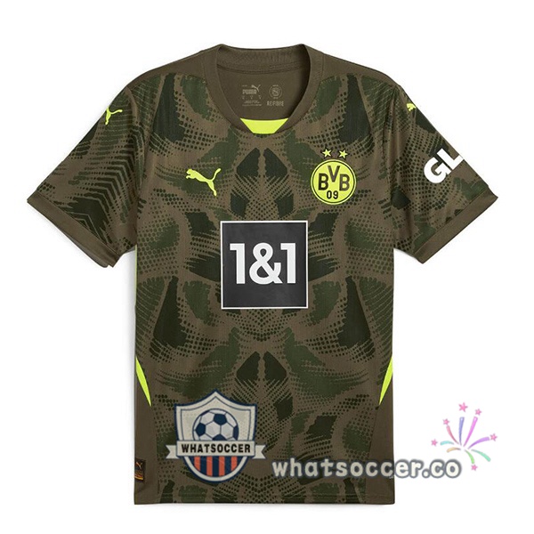 Dortmund BVB Goalkeeper Soccer Jerseys Green 2024-2025