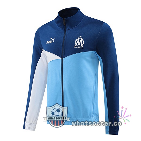 Soccer Jacket Olympique de Marseille Blue 2024-2025