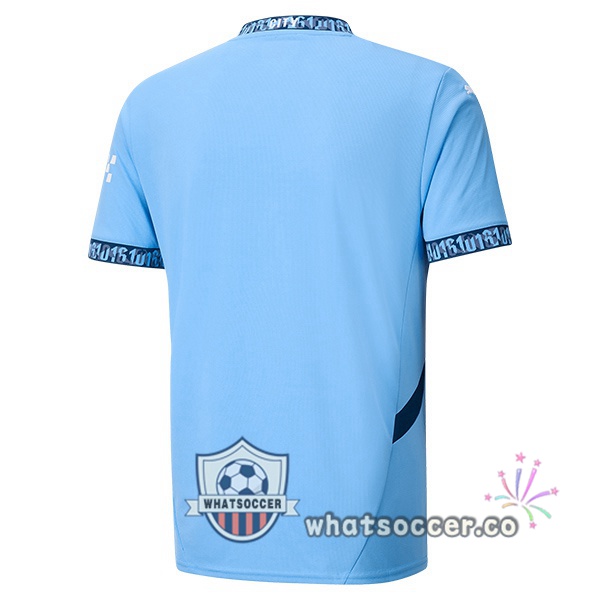 Manchester City Home Soccer Jerseys Blue 2024-2025