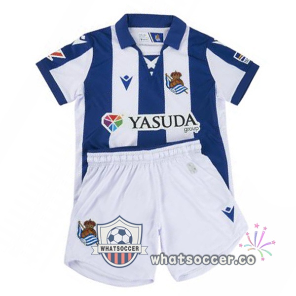 Real Sociedad Kids Home Soccer Jerseys Blue 2024-2025