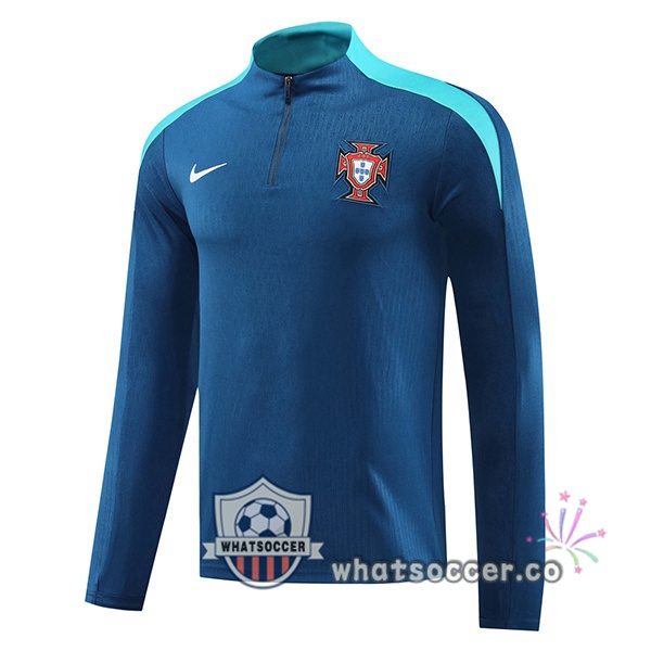 Soccer Sweater Portugal Blue Royal 2024-2025