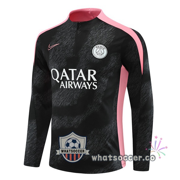 Soccer Sweater Paris PSG Black 2024-2025