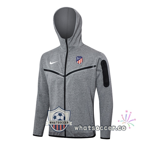 Hooded Sweatshirt Atletico Madrid Gray 2024-2025