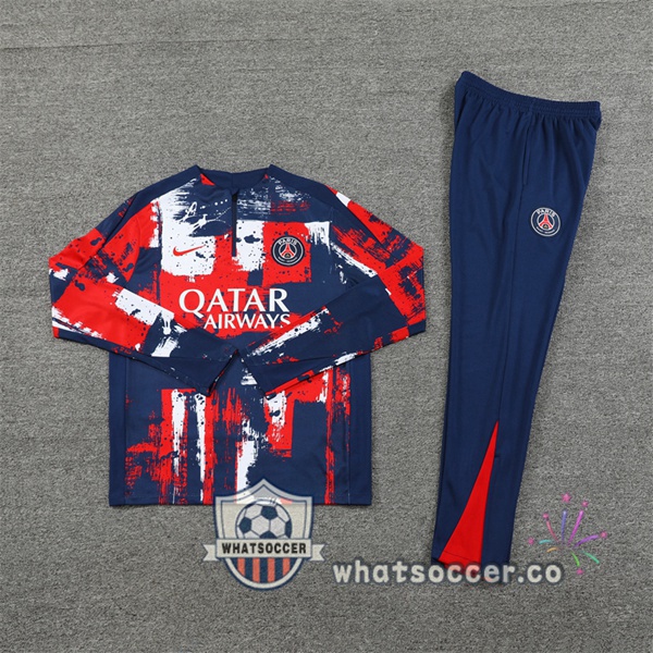Tracksuit Paris PSG Red Blue 2024-2025
