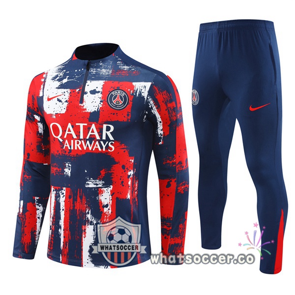 Tracksuit Paris PSG Red Blue 2024-2025