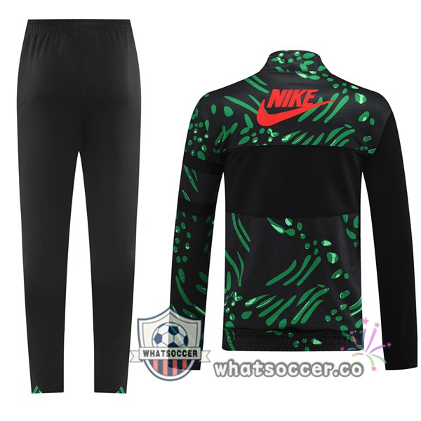 Training Jacket Nigeria Black Green 2024-2025