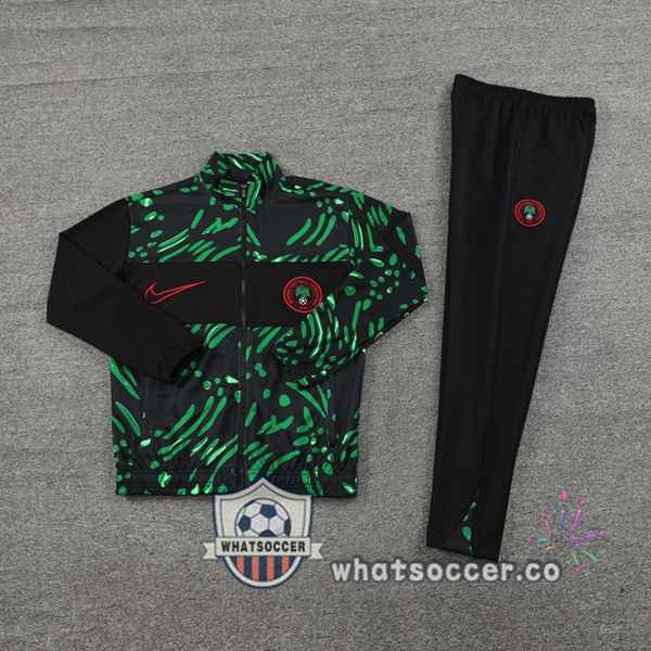 Training Jacket Nigeria Black Green 2024-2025
