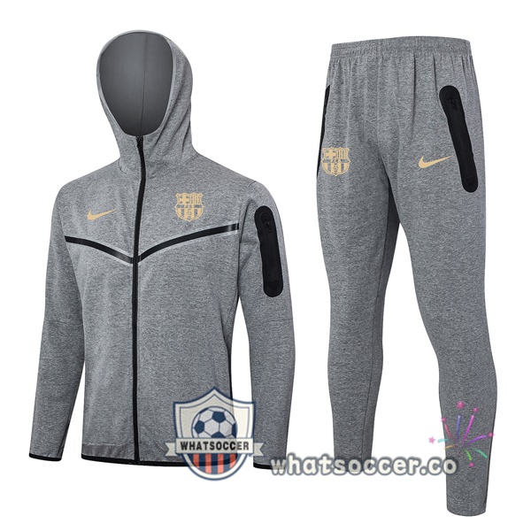 Tracksuit - Hooded FC Barcelona Gray 2024-2025